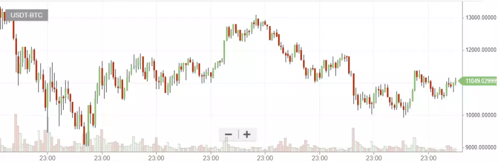 bitcoin 23.1.2017 graf bittrex