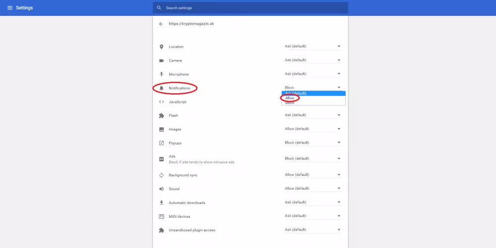 navod notifikacie kryptomagazin 2