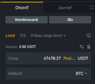 Otvorenie a zatvorenie pozície v hedge režime