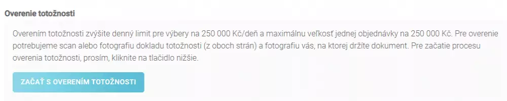 Overenie totožnosti. Zdroj: Anycoin