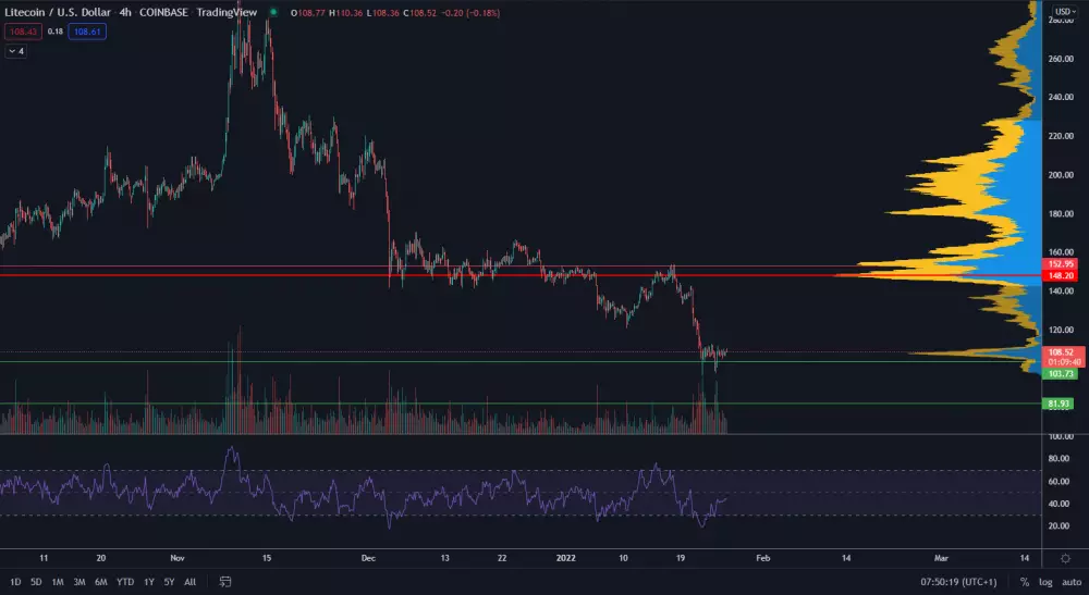 Litecoin na supporte