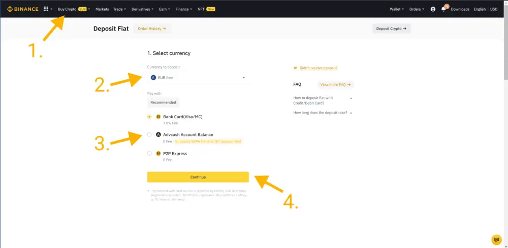 Binance návod ako kúpiť Bitcoin