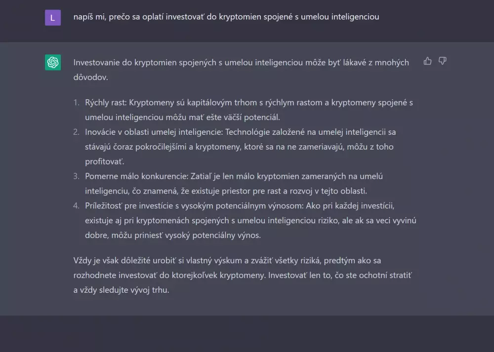 ChatGPT ti napíše celý článok