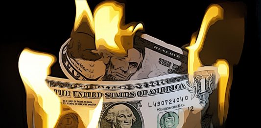 dolar koniec smrt ohen