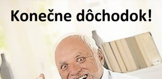 stary clovek sa tesi na dochodok