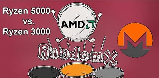 AMD Ryzen 5000 vs. Ryzen 3000 RandomX Monero Mining