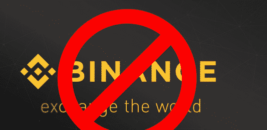 Binance zákaz