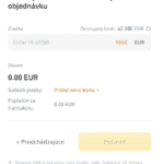 Vklad fiat na Binance - 2. krok. Zdroj: Binance