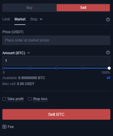 Market pr&iacute;kaz na predaj. Zdroj: Okex