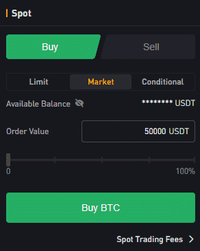 Trhov&yacute; pr&iacute;kaz na n&aacute;kup. Zdroj: Bybit